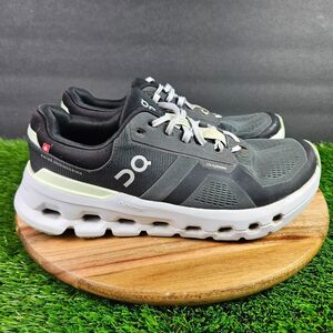 On Cloudrunner 2 Shoes Womens Size 9.5 Black Green Walking Running Sneakers